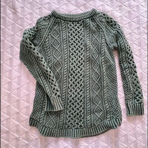 L.L. Bean cotton Fisherman’s sweater size small.